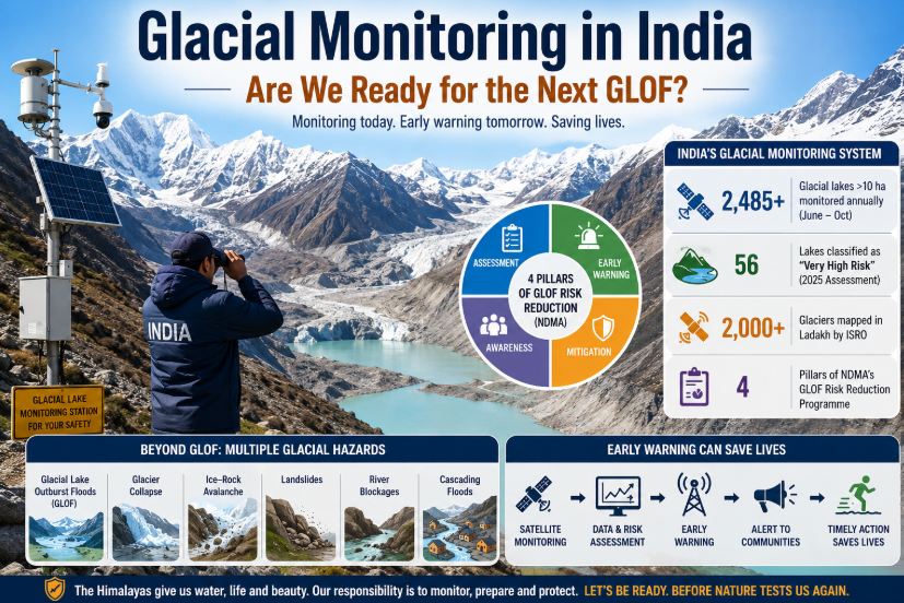 Glacial Monitoring in India